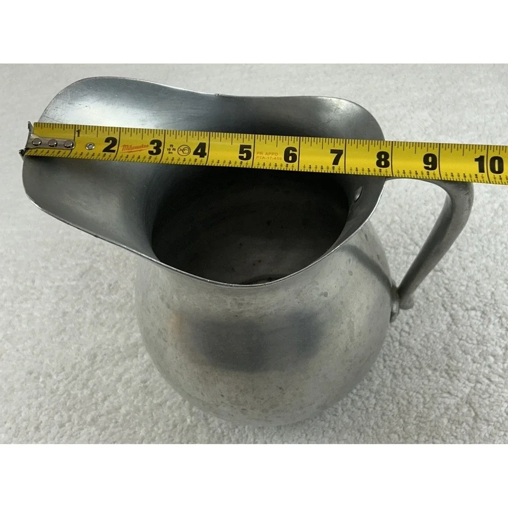 Vintage VIKO Aluminum Pitcher w/Handle Farmhouse Cottage Core Decorative **READ*